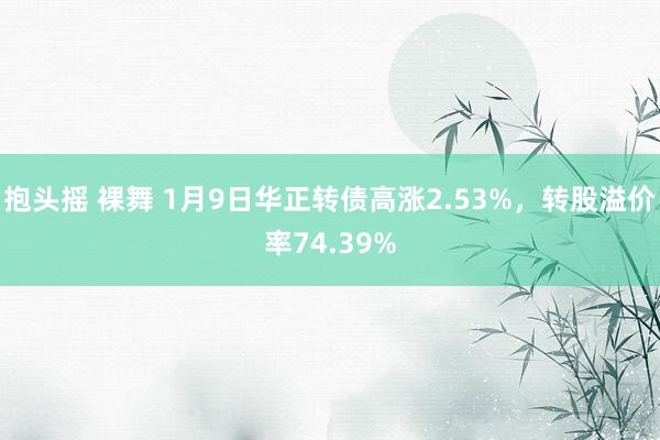 抱头摇 裸舞 1月9日华正转债高涨2.53%，转股溢价率74.39%